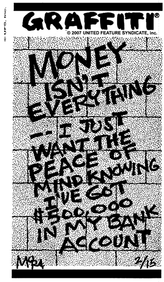 Peace of Mind. - posted by Kerry M. Kerstetter, MBA~CPA~ATP~ATA @ 2/16/2007 